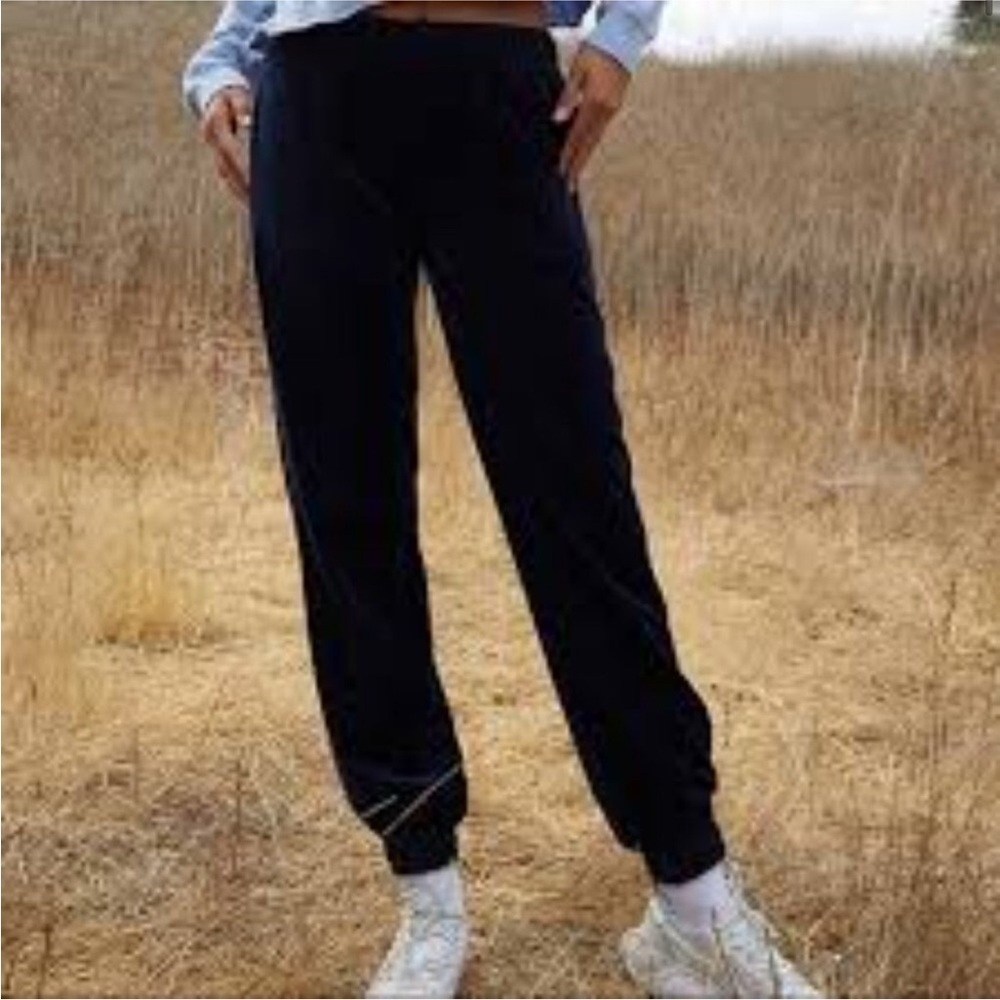 John Galt Dark Navy Blue Rosa Velour Jogger Sweat Casual Lounge Pants Size Small